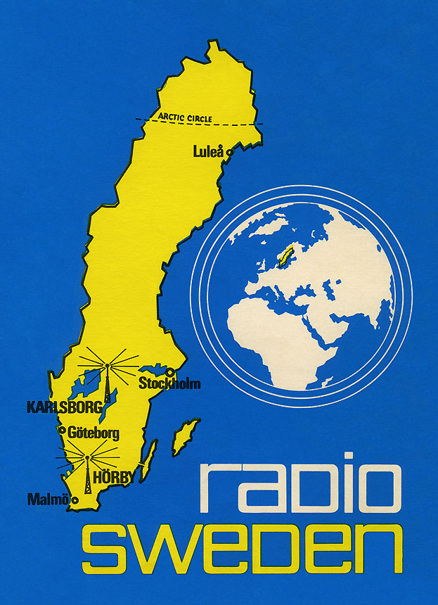 Radio Sweden Stockolm QSL card