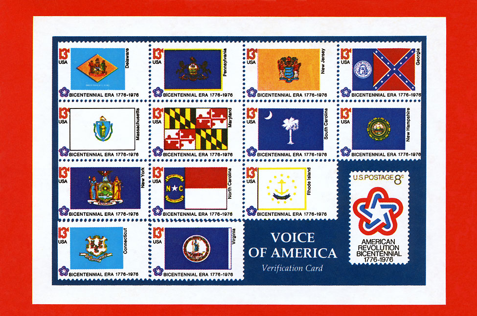 The Voice Of America QSL card